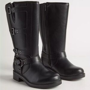 Torrid Multi Buckle Moto Knee Boot (WW)
